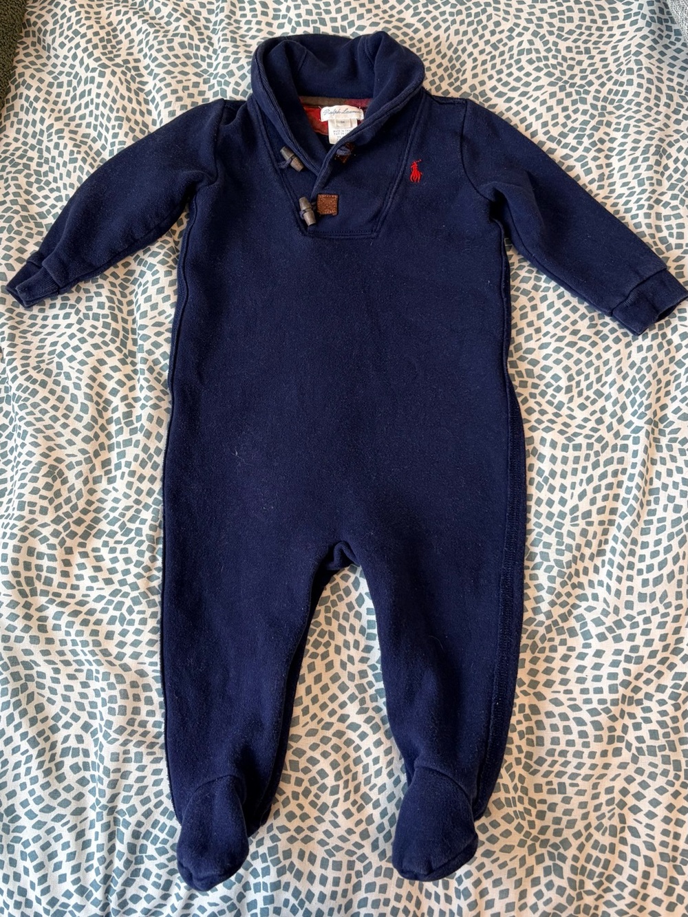 Vintage Baby Ralph Lauren Onesie/Sweater One Piece - 9M